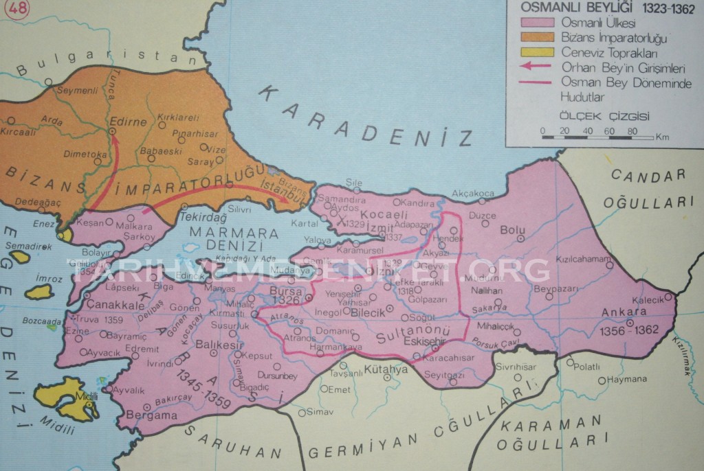 42Harita Osmanli Beyligi 1323-1362